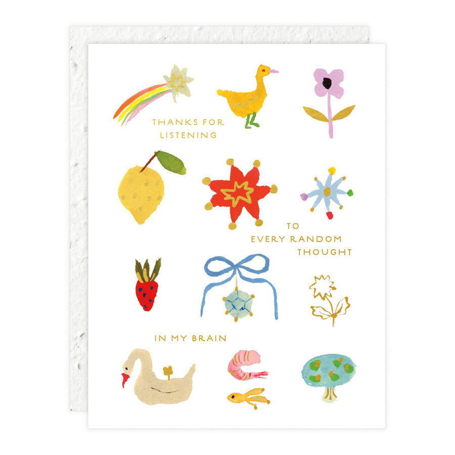 Random Thoughts - Love + Friendship Card send a bouquet- the best flower delivery