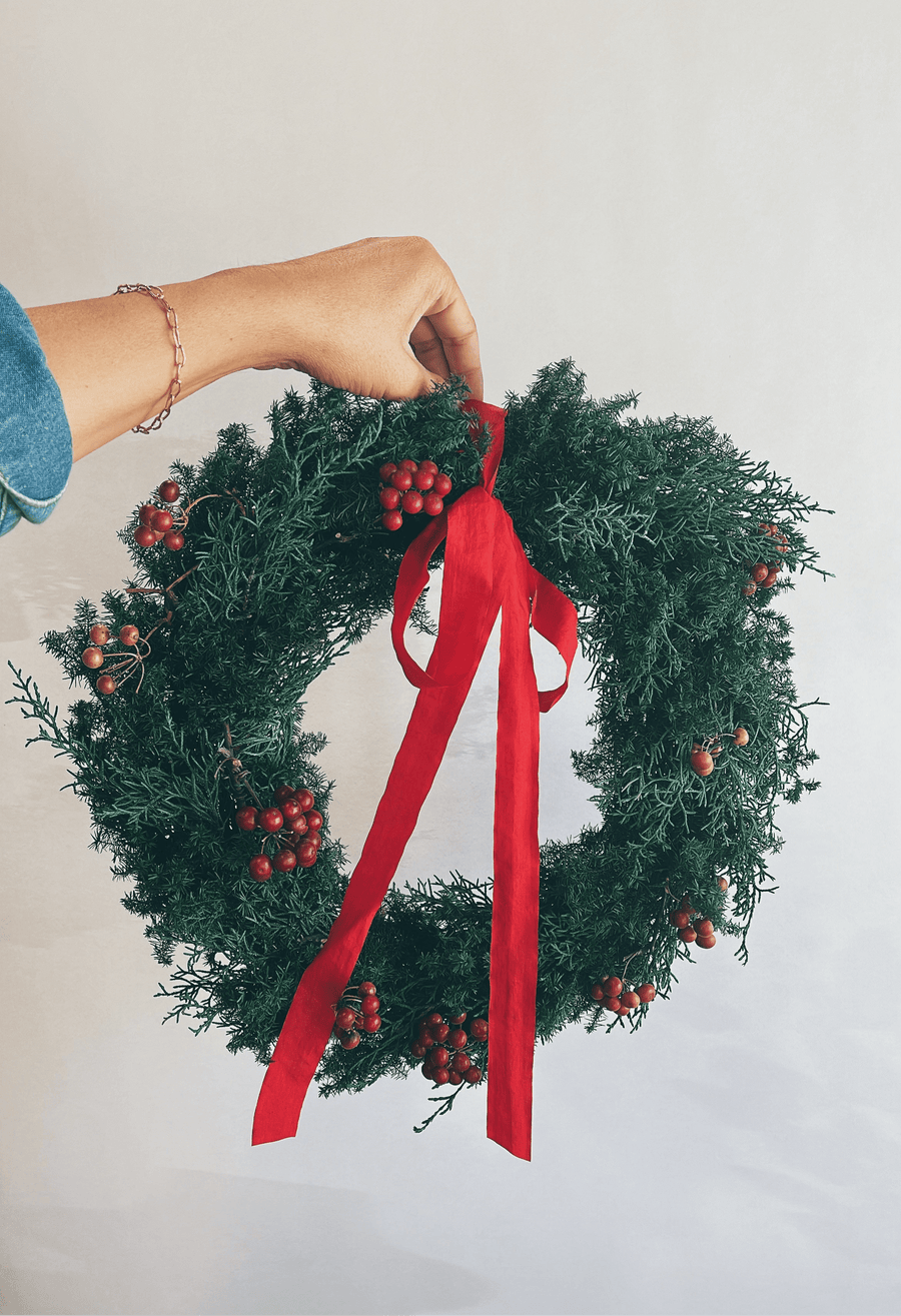 Wreaths Red Berry Evergreen Wreath send a bouquet- the best flower delivery