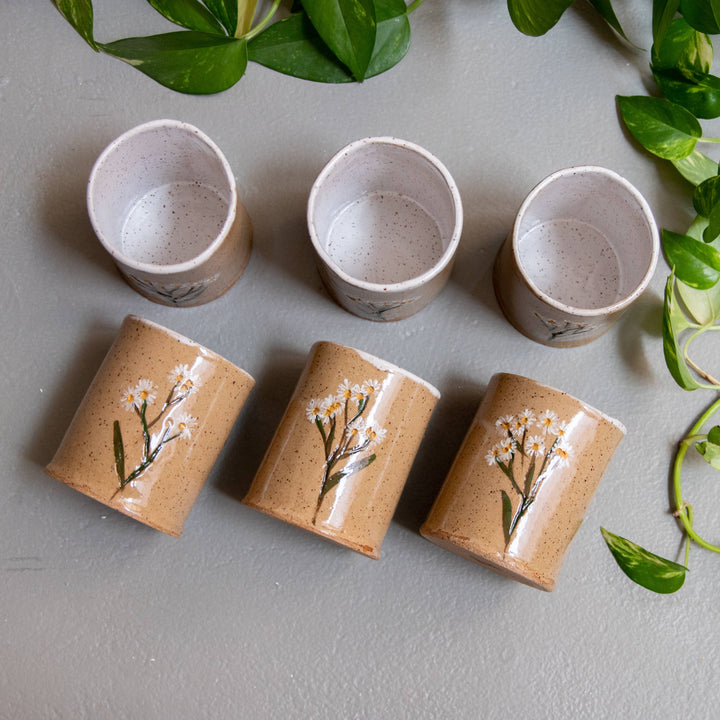 Rustic Daisy Handmade Pressed Flower Tumbler send a bouquet- the best flower delivery