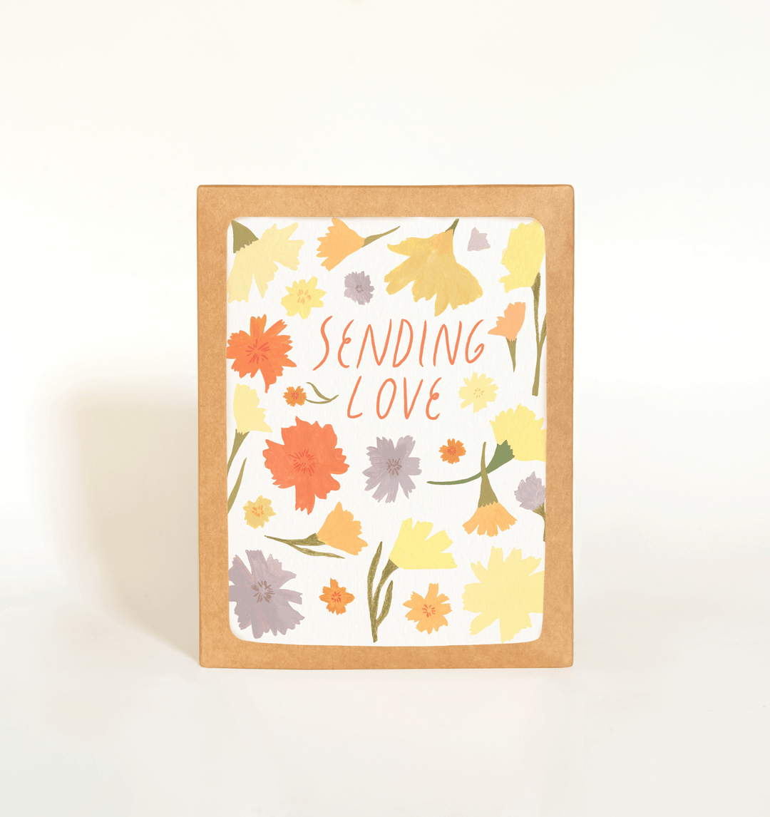 Sending Love Card Boxed Set of 8 send a bouquet- the best flower delivery
