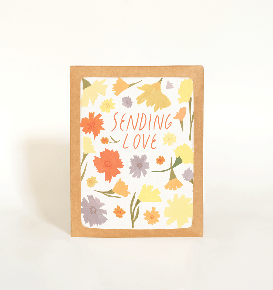 Sending Love Card Boxed Set of 8 send a bouquet- the best flower delivery