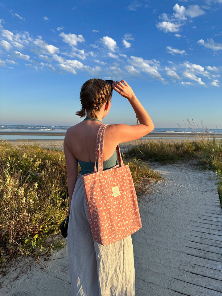 Sienna Flora Tote Bag: Wide send a bouquet- the best flower delivery