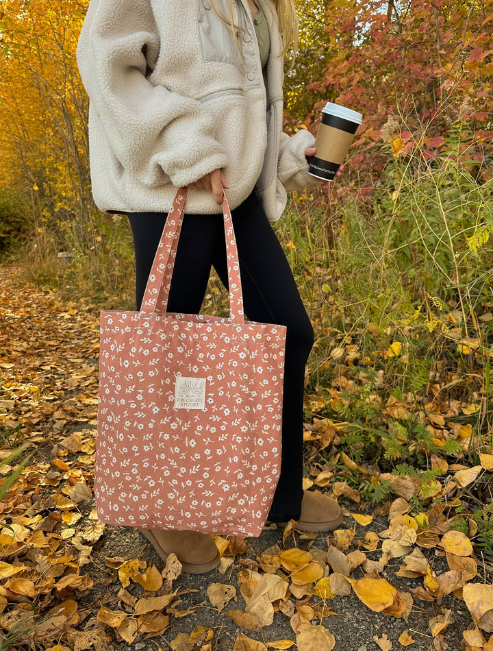 Sienna Flora Tote Bag: Wide send a bouquet- the best flower delivery