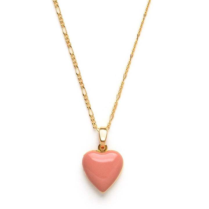 Small Heart Enamel Locket: Beige send a bouquet- the best flower delivery