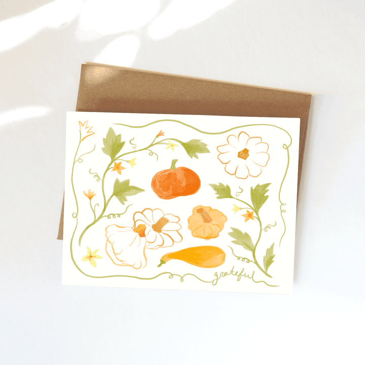 Squash Gratitude Card send a bouquet- the best flower delivery