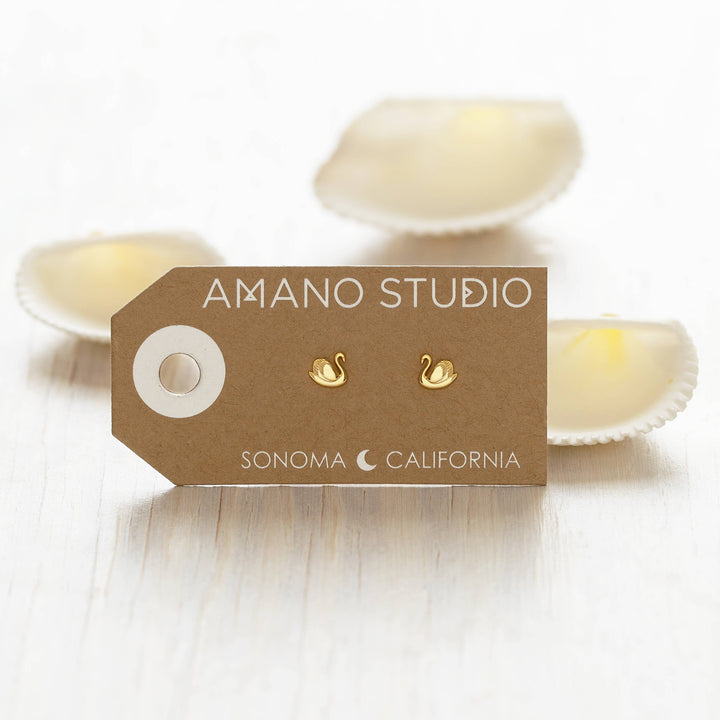 Swan Stud Earrings send a bouquet- the best flower delivery