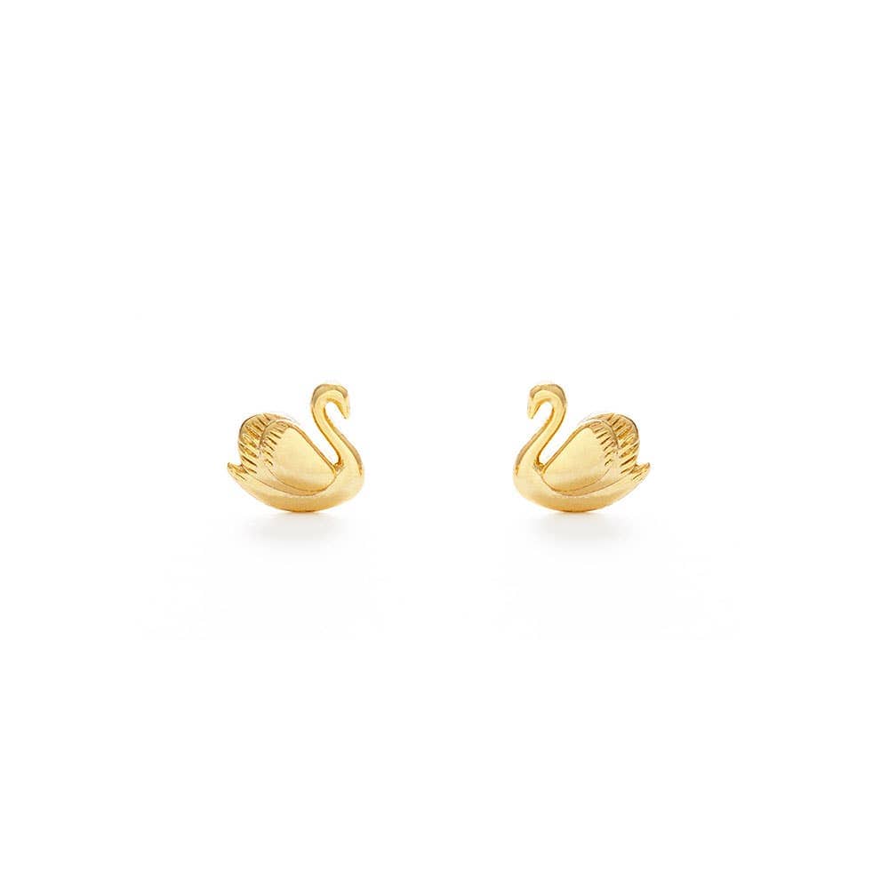 Swan Stud Earrings send a bouquet- the best flower delivery