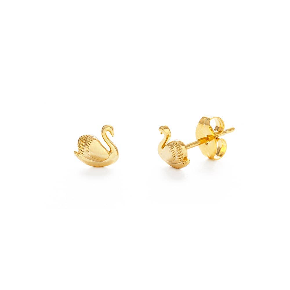 Swan Stud Earrings send a bouquet- the best flower delivery