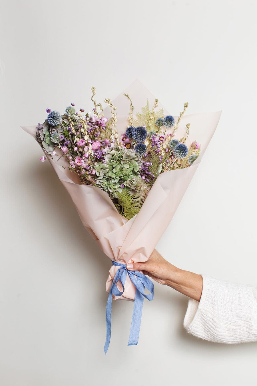 Blue Grey Dried Flowers – Idlewild Floral Co.