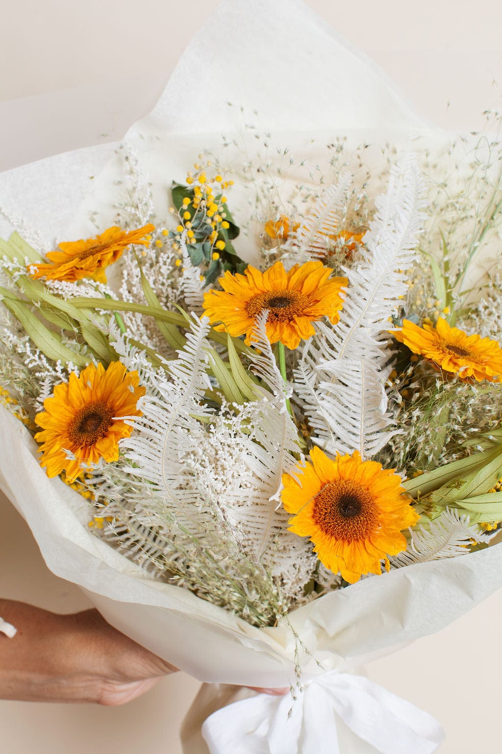sunflower and succulent bouquet Mauve Everlasting Garden Rose Bouquet : Send Flowers that Last – Idlewild Floral Co