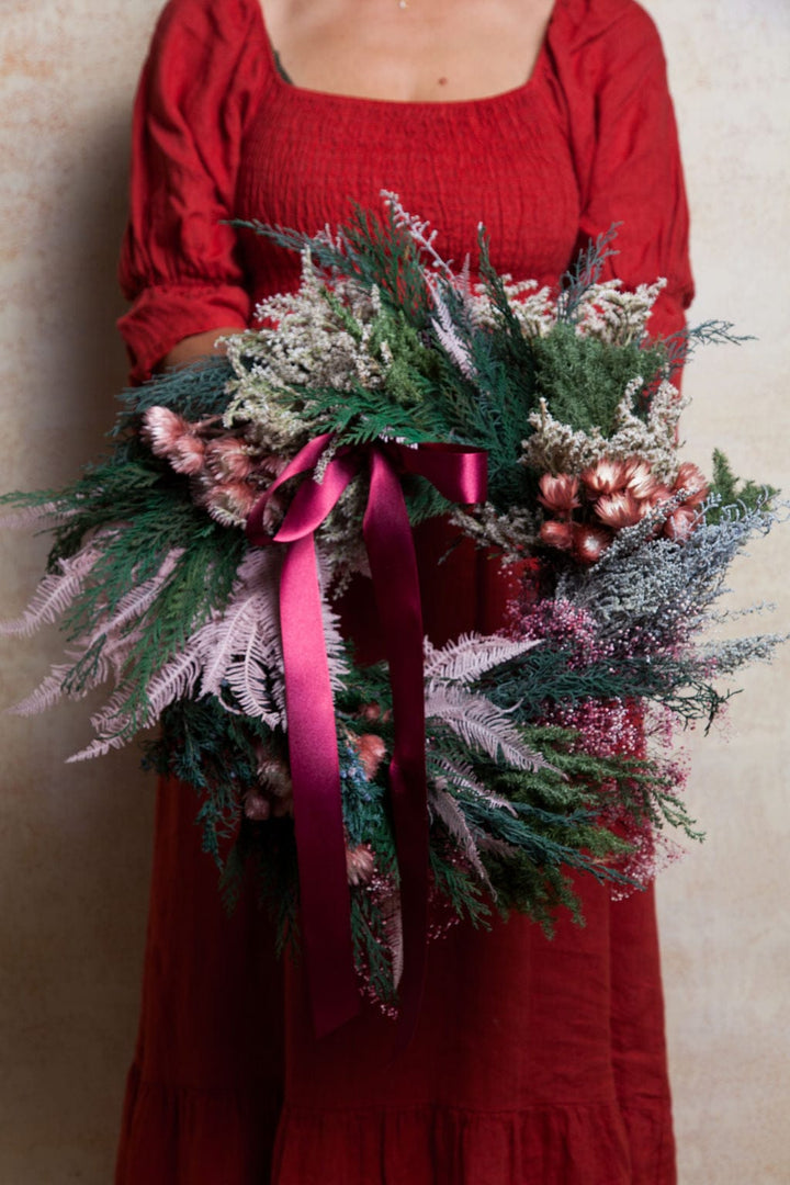 Wreaths The Sugarplum Preserved Christmas Wreath send a bouquet- the best flower delivery