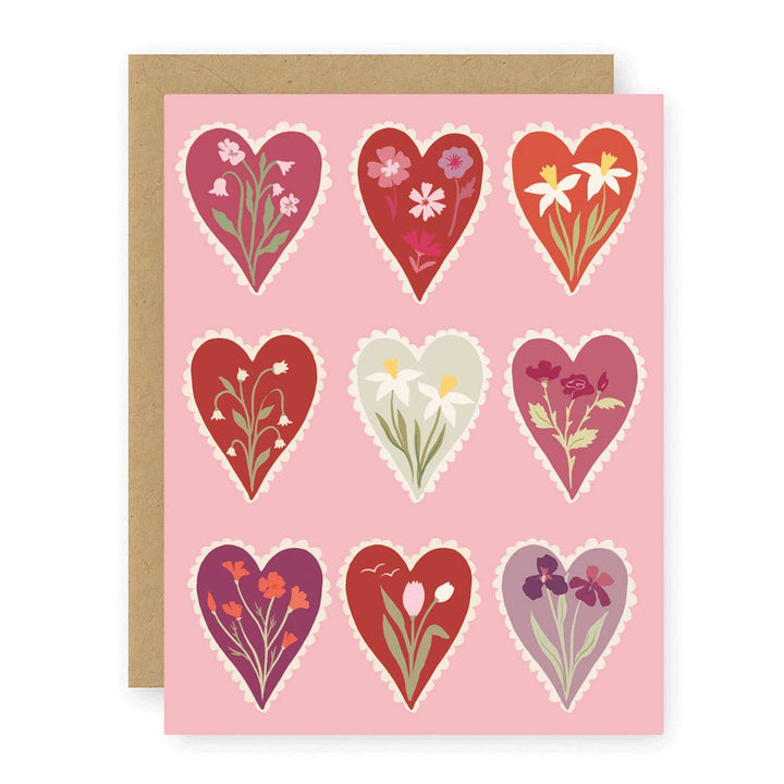 Valentine Hearts Card send a bouquet- the best flower delivery
