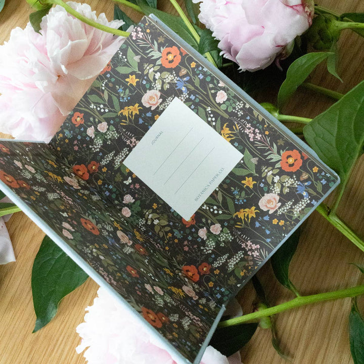 WILD FLOWERS | MINI LINEN BOUND JOURNAL send a bouquet- the best flower delivery