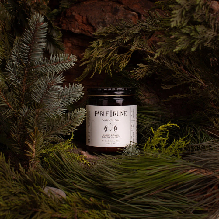 Fable Rune Gift Giving Winter Balsam Candle