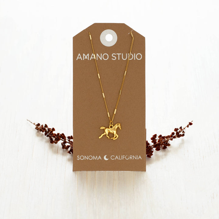 Year of the Horse Charm Necklace send a bouquet- the best flower delivery