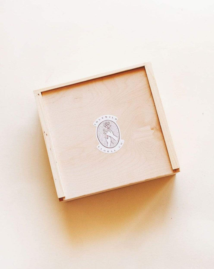 Idlewild Floral Co. Birch Wood Box with Lid