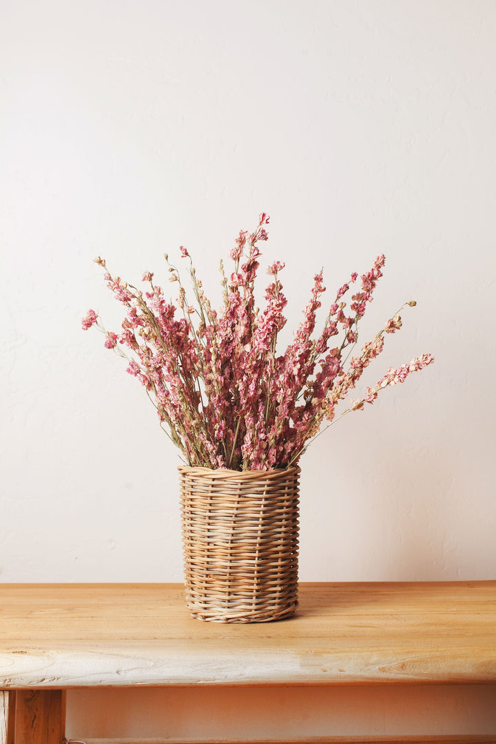 Idlewild Floral Co. Handwoven Wicker Vase