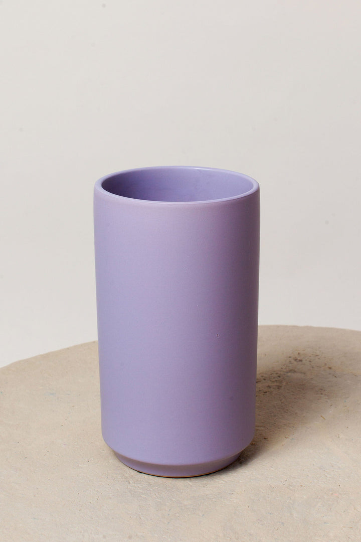 lilac ceramic plant pot Lilac Ceramic Vase – Idlewild Floral Co