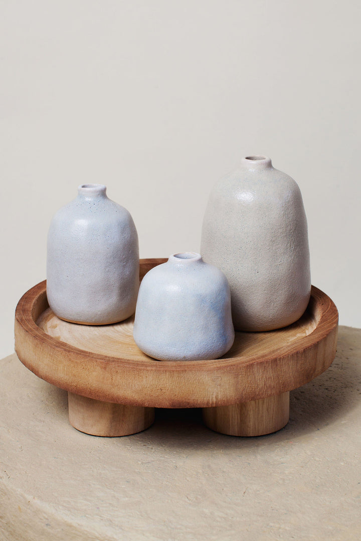 Idlewild Floral Co. Sand Stoneware Bud Vases