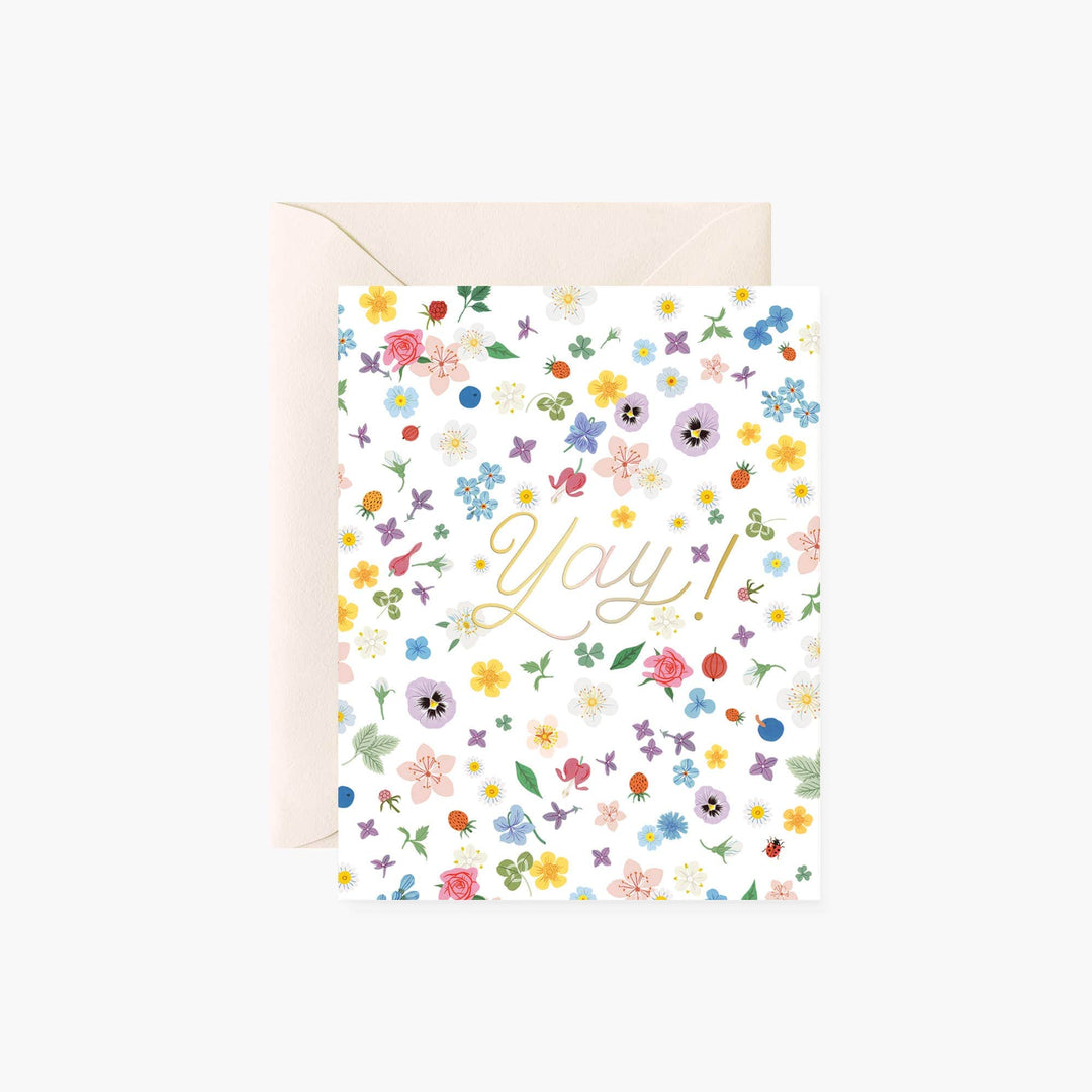 Botanica Paper Co. YAY Floral Confetti | greeting card